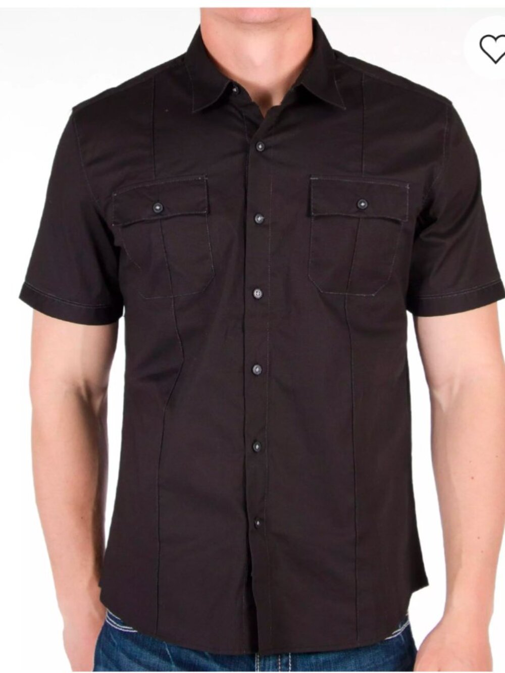 NWT: MENS 7 DIAMONDS "AMERICAN BAND" SHORT SLEEVE SHIRT - SIZE S - Picture 1 of 9